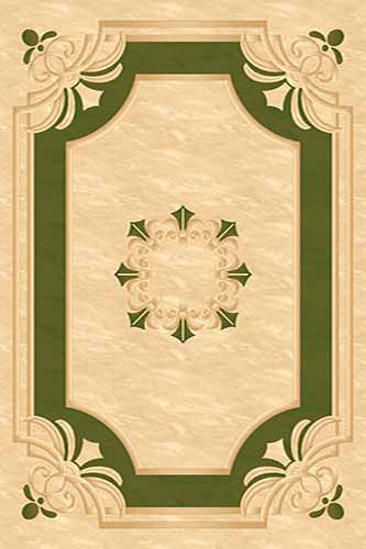 Прямоугольный ковер KAMEA carving 5333 CREAM-GREEN Российский ковер Камея Карвинг фабрики Меринос 5333 CREAM-GREEN Цена указана за 1 квадратный метр
