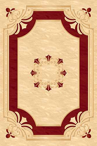 Прямоугольный ковер KAMEA carving 5333 CREAM-RED Российский ковер Камея Карвинг фабрики Меринос 5333 CREAM-RED Цена указана за 1 квадратный метр