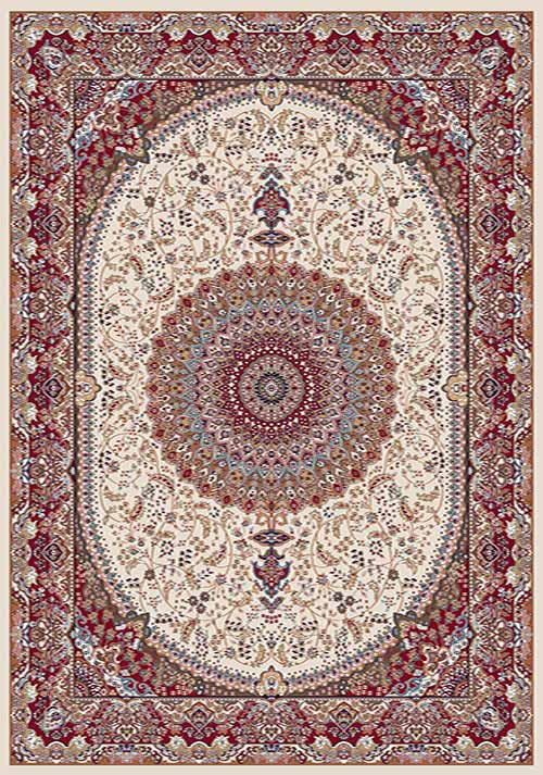 Прямоугольный ковер SHAHREZA D205 CREAM-RED Российский ковер ШАХРЕЗА фабрики Меринос D205 CREAM-RED Цена указана за 1 квадратный метр