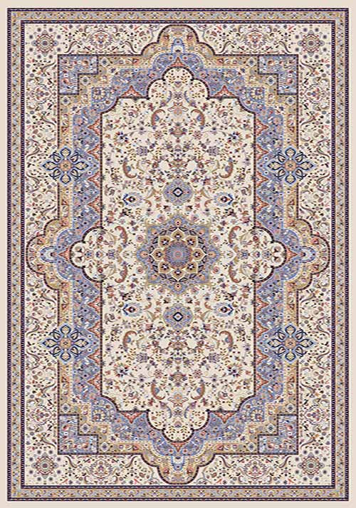 Прямоугольный ковер MASHHAD D208 CREAM-BLUE Российский ковер МАШХАД фабрики Меринос D208 CREAM-BLUE Цена указана за 1 квадратный метр