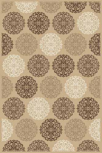 Прямоугольный ковер VALENCIA DELUXE D313 BEIGE-BROWN
