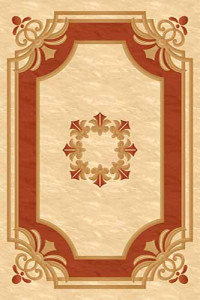 Прямоугольный ковер KAMEA carving 5333 CREAM-TERRA