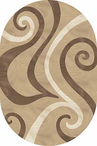 Овальный ковер MEGA carving D262 L.BEIGE Российский ковер МЕГА КАРВИНГ фабрики Меринос D262 L.BEIGE Цена указана за 1 квадратный метр