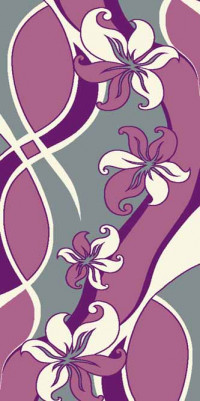 Ковровая VISION DELUXE carving V816 GRAY-LILAC
