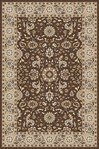 Прямоугольный ковер VALENCIA DELUXE D013 BROWN Российский ковер ВАЛЕНСИЯ ДЕЛЮКС фабрики Меринос D013 BROWN Цена указана за 1 квадратный метр