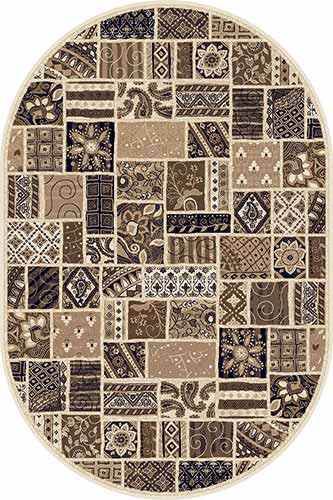 Овальный ковер VALENCIA DELUXE D243 CREAM-BROWN Российский ковер ВАЛЕНСИЯ ДЕЛЮКС фабрики Меринос D243 CREAM-BROWN Цена указана за 1 квадратный метр