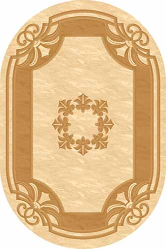 Овальный ковер KAMEA carving 5333 CREAM-YELLOW Российский ковер Камея Карвинг фабрики Меринос 5333 CREAM-YELLOW Цена указана за 1 квадратный метр