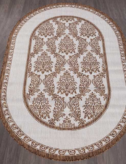 Ковёр VEGAS-S001-CREAM-BROWN-OVAL Российский Ковёр Циновка Вегас.
Цена указана за 1 кв/метр.
