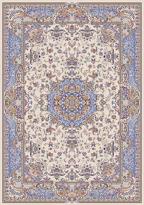 Прямоугольный ковер MASHHAD D209 CREAM-BLUE Российский ковер МАШХАД фабрики Меринос D209 CREAM-BLUE Цена указана за 1 квадратный метр