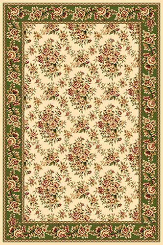 Прямоугольный ковер OLYMPOS D191 CREAM-GREEN Российский ковер ОЛИМПОС фабрики Меринос D191 CREAM-GREEN Цена указана за 1 квадратный метр