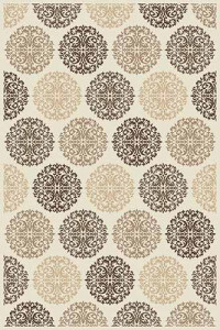 Прямоугольный ковер VALENCIA DELUXE D313 CREAM-BROWN