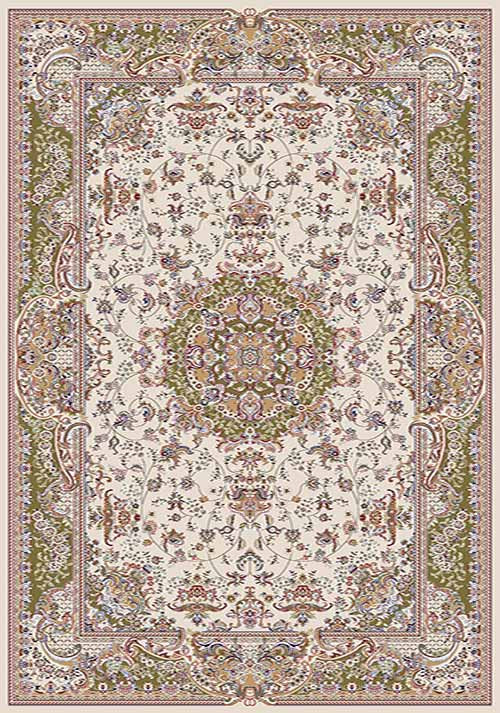 Прямоугольный ковер MASHHAD D209 CREAM-GREEN Российский ковер МАШХАД фабрики Меринос D209 CREAM-GREEN Цена указана за 1 квадратный метр