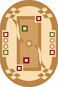 Овальный ковер KAMEA carving 5462 CREAM