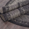 Ковёр VEGAS-S001-D-GRAY-BLACK-OVAL