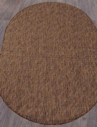 Ковёр VEGAS-S112-BROWN-OVAL