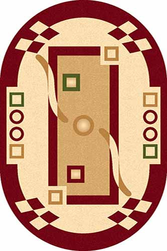 Овальный ковер KAMEA carving 5462 RED Российский ковер Камея Карвинг фабрики Меринос 5462 RED Цена указана за 1 квадратный метр