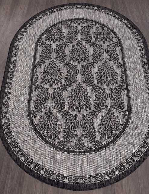 Ковёр VEGAS-S001-GRAY-BLACK-OVAL Российский Ковёр Циновка Вегас.
Цена указана за 1 кв/метр.