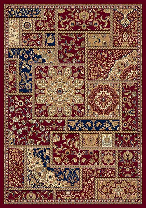Прямоугольный ковер BUHARA D291 RED Российский ковер БУХАРА фабрики Меринос D291 RED Цена указана за 1 квадратный метр