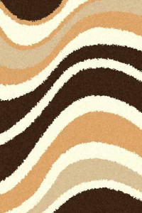 Прямоугольный ковер SHAGGY ULTRA S607 BEIGE-BROWN
