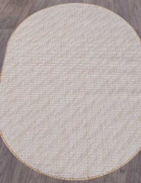 Ковёр VEGAS-S112-CREAM-OVAL