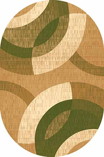 Овальный ковер KAMEA carving 6786 BEIGE-GREEN Российский ковер Камея Карвинг фабрики Меринос 6786 BEIGE-GREEN Цена указана за 1 квадратный метр