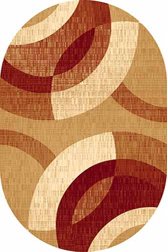 Овальный ковер KAMEA carving 6786 BEIGE-RED Российский ковер Камея Карвинг фабрики Меринос 6786 BEIGE-RED Цена указана за 1 квадратный метр