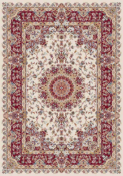 Прямоугольный ковер SHAHREZA D206 CREAM-RED Российский ковер ШАХРЕЗА фабрики Меринос D206 CREAM-RED Цена указана за 1 квадратный метр