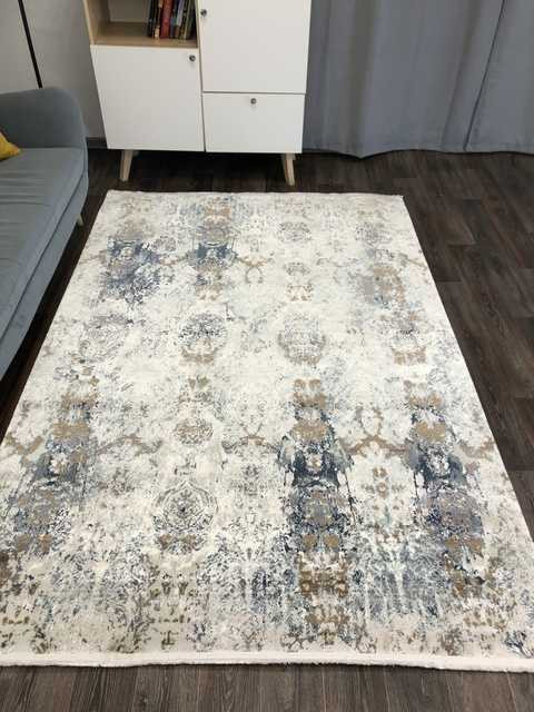 Турецкий ковер DOKU-9354H-BLUE-CREAM-STAN Восточные ковры DOKUЦена указана за квадратный метр