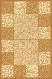 Прямоугольный ковер KAMEA carving 8320 YELLOW