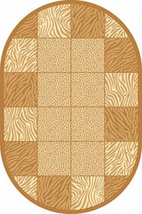 Овальный ковер KAMEA carving 8320 YELLOW