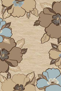 Прямоугольный ковер MEGA carving D227 BEIGE