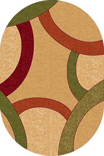 Овальный ковер KAMEA carving 9754 BEIGE Российский ковер Камея Карвинг фабрики Меринос 9754 BEIGE Цена указана за 1 квадратный метр