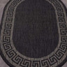 Ковёр VEGAS-S002-BLACK-OVAL