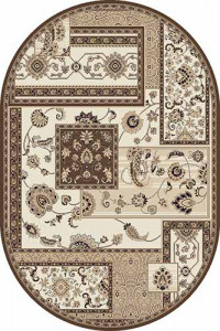 Овальный ковер VALENCIA DELUXE D248 CREAM-BROWN