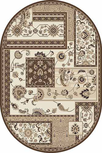 Овальный ковер VALENCIA DELUXE D248 CREAM-BROWN Российский ковер ВАЛЕНСИЯ ДЕЛЮКС фабрики Меринос D248 CREAM-BROWN Цена указана за 1 квадратный метр