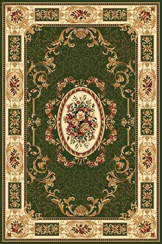 Прямоугольный ковер DA VINCI D029 GREEN Российский ковер DA VINCI фабрики Меринос D029 GREEN Цена указана за 1 квадратный метр