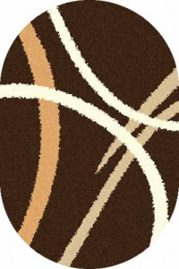 Овальный ковер SHAGGY ULTRA S606 BROWN