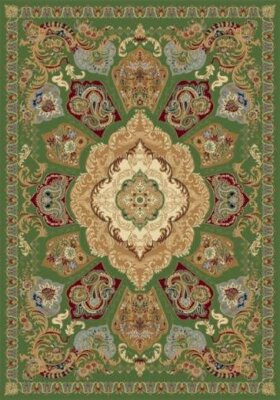 Прямоугольный ковер BUHARA D428 GREEN Российский ковер БУХАРА фабрики Меринос P035 RED Цена указана за 1 квадратный метр