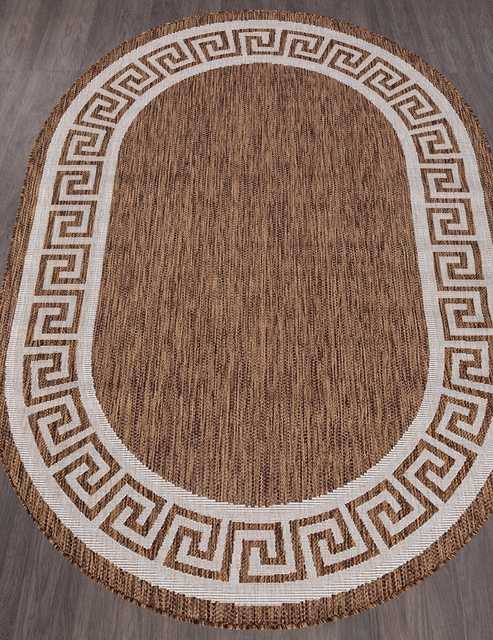 Ковёр VEGAS-S002-BROWN-CREAM-OVAL Российский Ковёр Циновка Вегас.
Цена указана за 1 кв/метр.