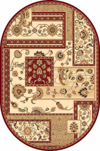 Овальный ковер VALENCIA DELUXE D248 CREAM-RED