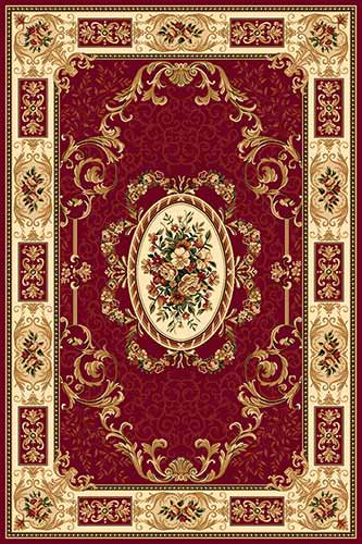 Прямоугольный ковер DA VINCI D029 RED Российский ковер DA VINCI фабрики Меринос D029 RED Цена указана за 1 квадратный метр