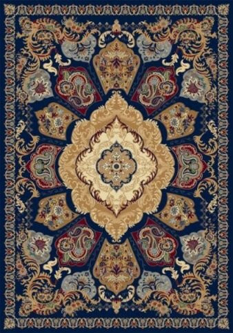 Прямоугольный ковер BUHARA D428 NAVY Российский ковер БУХАРА фабрики Меринос P035 RED Цена указана за 1 квадратный метр