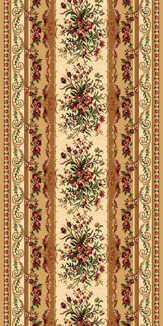 Ковровая дорожка DA VINCI 5245 BEIGE Российский ковер DA VINCI фабрики Меринос 5245 BEIGE Цена указана за 1 квадратный метр