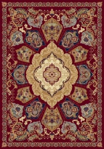 Прямоугольный ковер BUHARA D428 RED Российский ковер БУХАРА фабрики Меринос P035 RED Цена указана за 1 квадратный метр