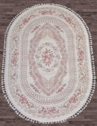 Турецкий ковер HUNKAR-7910-PINK-PINK-OVAL