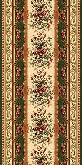 Ковровая дорожка DA VINCI 5245 GREEN Российский ковер DA VINCI фабрики Меринос 5245 GREEN Цена указана за 1 квадратный метр