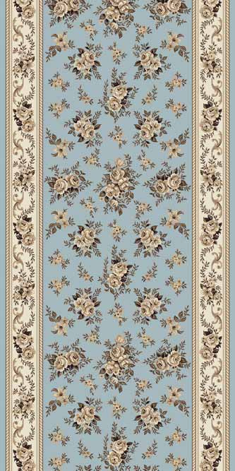 Ковровая VALENCIA DELUXE D241 L.BLUE-BROWN Российский ковер ВАЛЕНСИЯ ДЕЛЮКС фабрики Меринос D241 L.BLUE-BROWN Цена указана за 1 квадратный метр