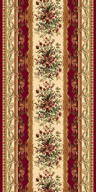Ковровая дорожка DA VINCI 5245 RED Российский ковер DA VINCI фабрики Меринос 5245 RED Цена указана за 1 квадратный метр