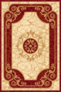 Прямоугольный ковер KAMEA carving D045 RED