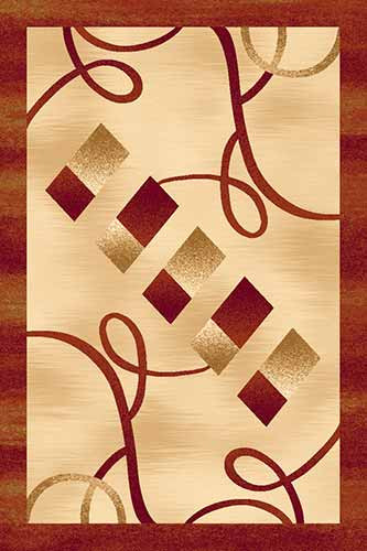 Прямоугольный ковер DA VINCI D054 BEIGE-RED Российский ковер DA VINCI фабрики Меринос D054 BEIGE-RED Цена указана за 1 квадратный метр